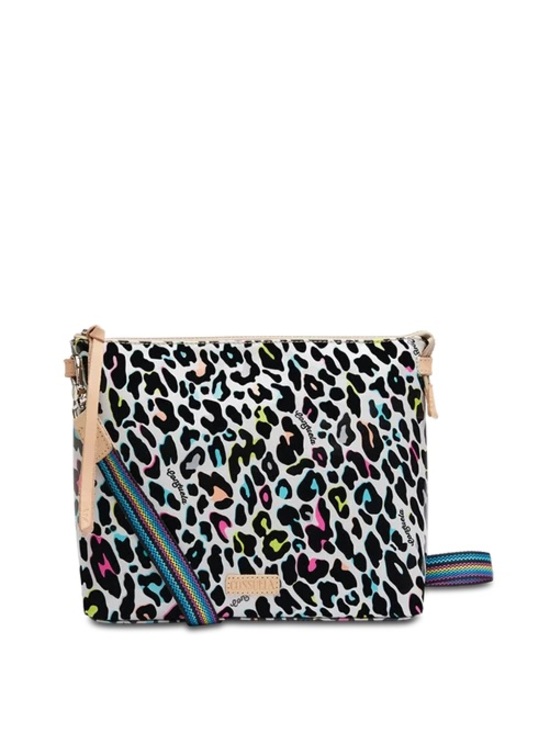 Consuela Handbags - Consuela CoCo Downtown Crossbody Bag with Multicolor Leopard Print